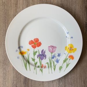 Vintage Floral Plate